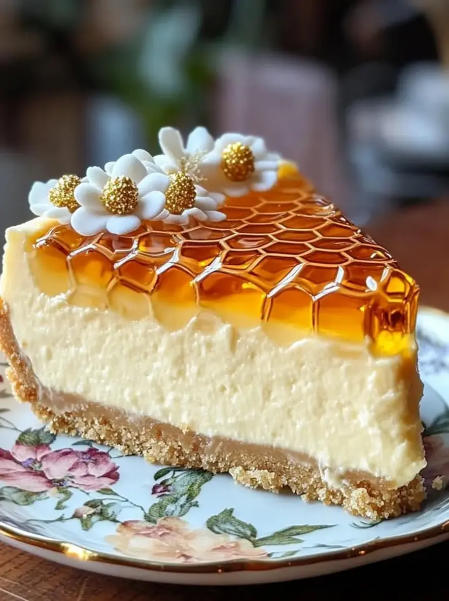 Decadent Golden Honeycomb Vanilla Cheesecake
