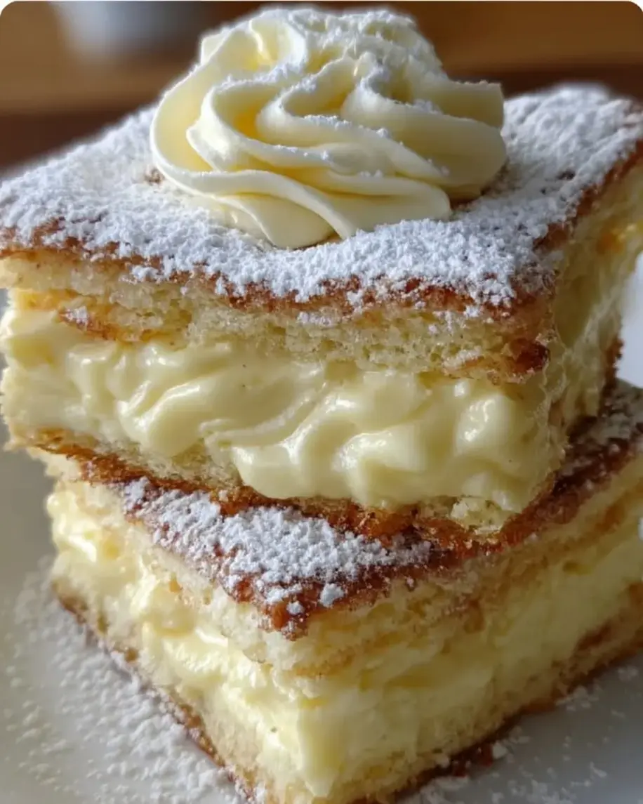 Cloud-Soft Vanilla Dream Squares Ingredients laid out on a clean counter.