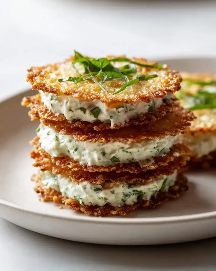 Savory Parmesan Ice Cream Sandwiches with Basil-Ricotta Gelato