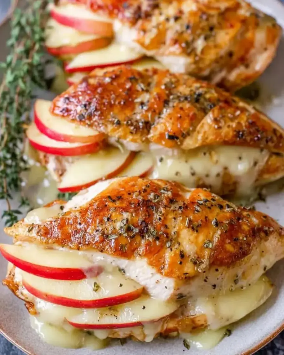 Elegant Apple and Brie Stuffed Chicken Breast