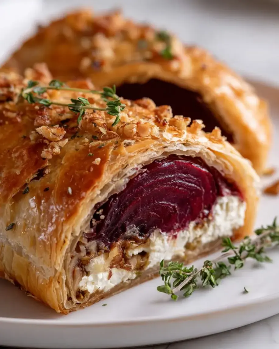 Beet Wellington before baking