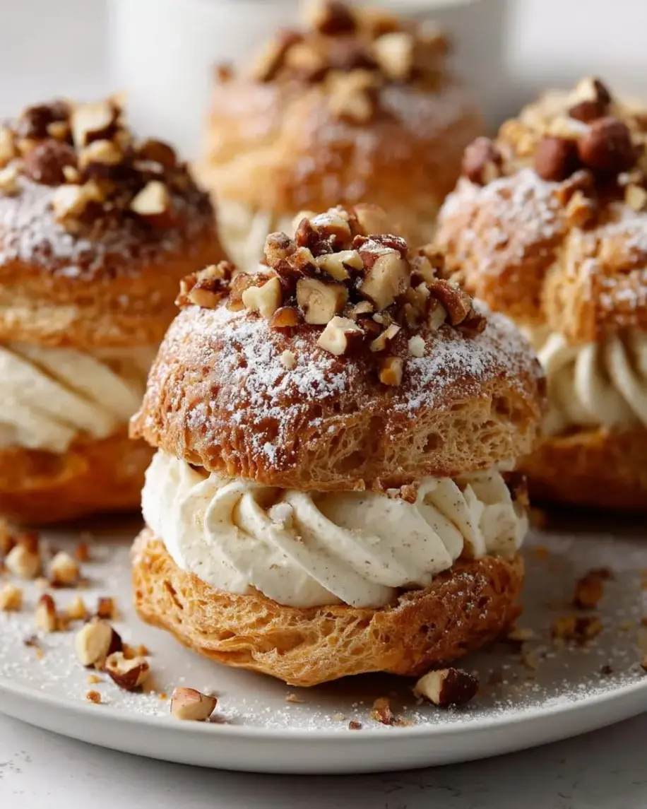Hazelnut Praline Clouds on a baking sheet.
