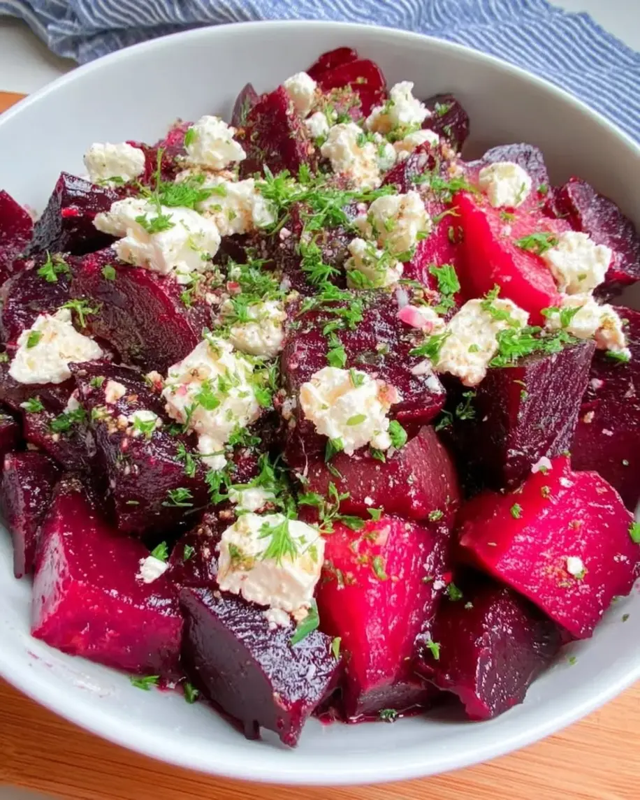 Vibrant Roasted Beet and Feta Salad