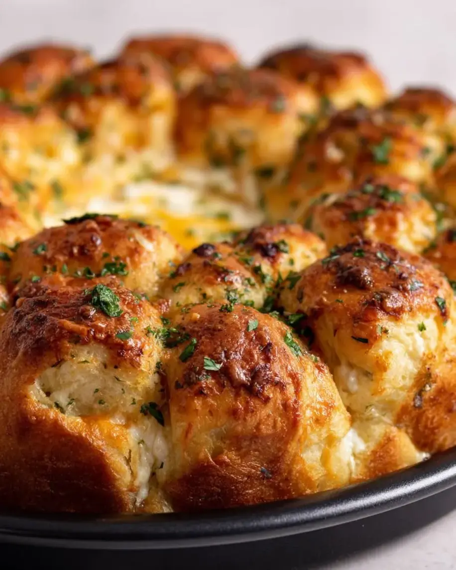 Tear and Share Focaccia Wreath with Molten Camembert Heart