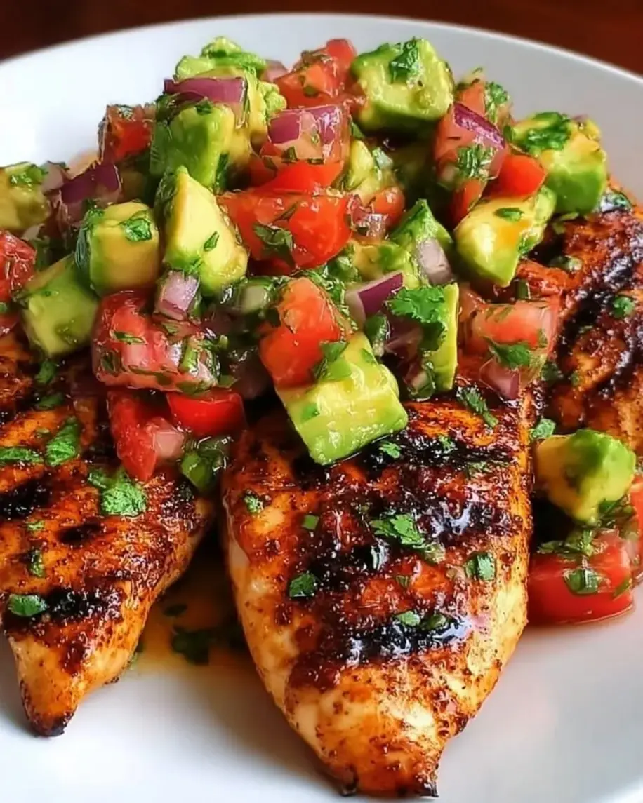 Fiesta Lime Chicken with Avocado Salsa