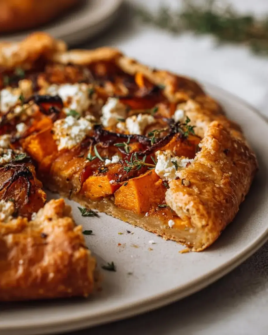 Caramelized Sweet Potato & Feta Galette