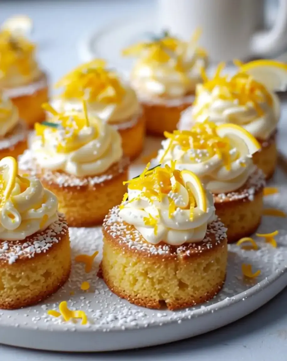 Lemon Magic Mini Bites in a muffin tin